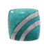 Southwestern Turquoise Genuine Sterling Silver Ring Size 7-1/4 BW64354